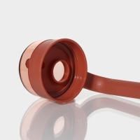 Бутылка стеклянная для масла с кисточкой Доляна &laquo;Коралл&raquo;, 600 мл, 8,5&times;7&times;18 см