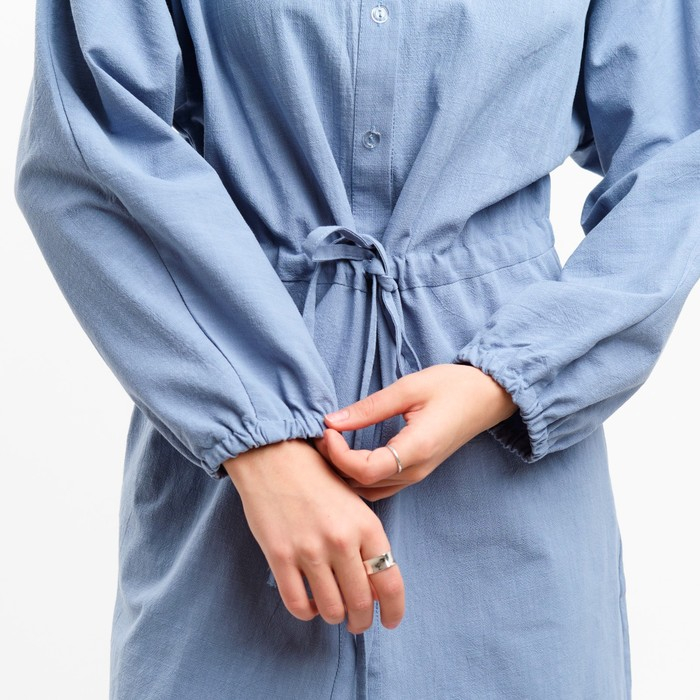 Платье летнее женское с кулиской MIST размер 40-42, цвет синий Платье летнее женское с кулиской MIST размер 40-42, цвет синий