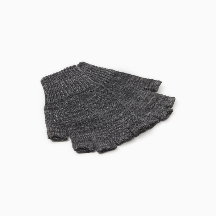 Перчатки (митенки) мужские, цвет серый, р-р 20 Перчатки (митенки) мужские, цвет серый, р-р 20