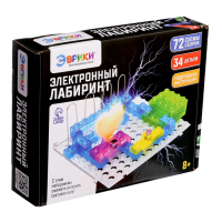 Конструктор блочный-электронный &laquo;Электронный лабиринт&raquo;, 72 схемы, 34 детали