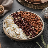 Блюдо для подачи Adelica, d=25&times;1,8 см, пропитано маслом, массив берёзы