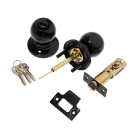 Защелка 1303, с ключом, цвет глянцевый черный Защелка 1303, с ключом, цвет глянцевый черный