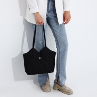 Сумка женская тоут на магните, цвет чёрный Сумка женская тоут на магните, цвет чёрный