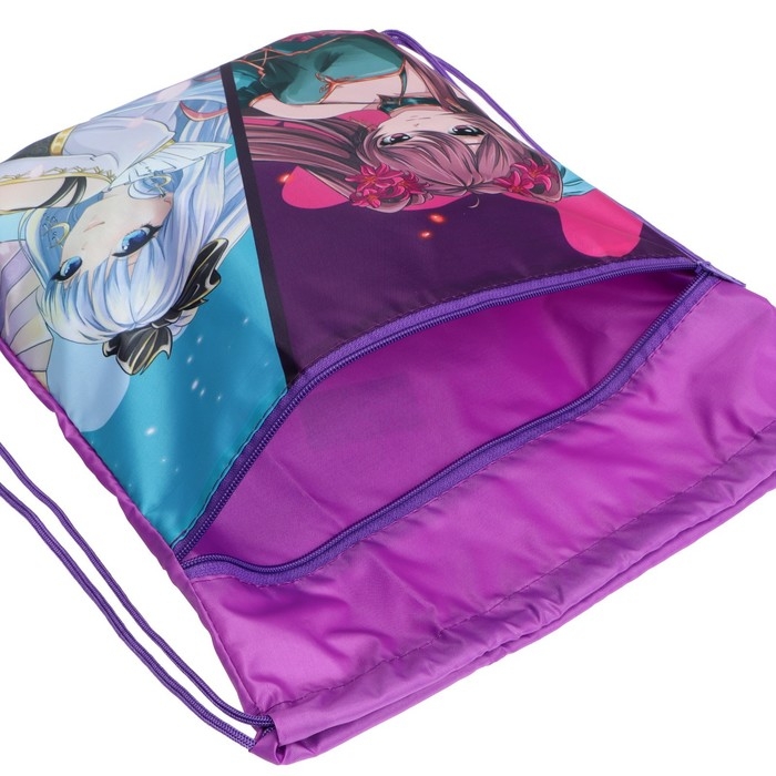 Мешок для обуви с карманом 420 х 340 мм, Calligrata МСО-7С, (мягкий полиэстер, плотность 210D) Мешок для обуви с карманом 420 х 340 мм, Calligrata МСО-7С, (мягкий полиэстер, плотность 210D) "Аниме"