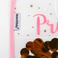 Нагрудник для кормления «Little» непромокаемый на липучке, внутри с конфетти, виды МИКС Нагрудник для кормления «Little» непромокаемый на липучке, внутри с конфетти, виды МИКС