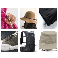 Резинка шляпная, 2 мм, 10 ± 0,5 м, 4 шт, цвет чёрный/белый Резинка шляпная, 2 мм, 10 ± 0,5 м, 4 шт, цвет чёрный/белый