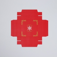 Коробка подарочная новогодняя складная с 3D эффектом &laquo;Почта&raquo;, 11 х 11 х 13 см, Новый год