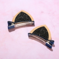 Заколки для волос ушки &laquo;Олененок&raquo;, 2 шт, 4 х 5 см