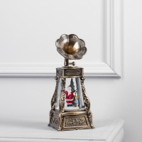 Светодиодная фигура &laquo;Граммофон с Дедом Морозом&raquo; 11 &times; 28 &times; 11 см, пластик, батарейки ААх3 (не в комплекте), USB, свечение тёплое белое