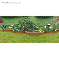 Грядка пластиковая, 55 &times; 55 &times; 13 см, терракотовая, &laquo;Плюс&raquo;