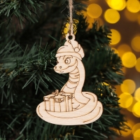 Новый год. Новогодний набор с символом года 2025 "Веселые змейки" 4 штуки