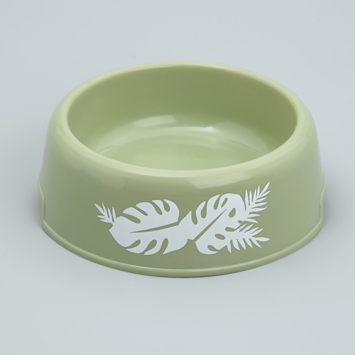 Миска пластиковая &laquo;Тропики&raquo;, 250 мл, оливковая