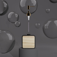 Набор аксессуаров для ванной комнаты &laquo;Агат&raquo;, 4 предмета (дозатор, мыльница, 2 стакана), цвет чёрный