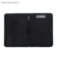 Пaпка деловая, искусственная кожа, для бумаг, 360 х 260 х 30 мм, с металлическим прижимом, ручка-петля, "Лайт" 6Л311