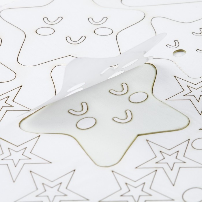 Наклейки интерьерные Наклейки интерьерные "Звезды", детские, декор на стену, панно 120 х 57 см