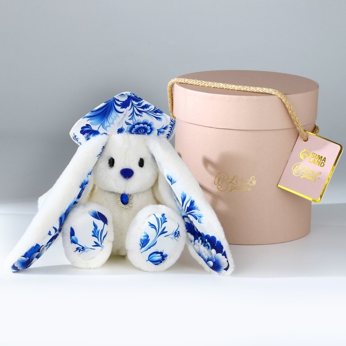 Мягкая игрушка зайка "Li в кокошнике ", заяц