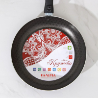 Сковорода &laquo;Хозяюшка&raquo;, d=26 см, съёмная ручка, антипригарное покрытие, цвет бордовый