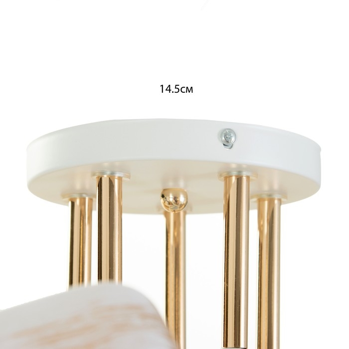 Люстра "Ариадна" 5хЕ27 40Вт бело-золотой 48х48х26 см BayerLux