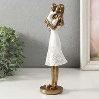 Сувенир полистоун "Мама с ребёнком, белое платье с цветами" 8х7,5х23,5 см Сувенир полистоун "Мама с ребёнком, белое платье с цветами" 8х7,5х23,5 см