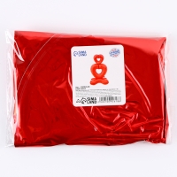 Шар фольгированный 55" &laquo;Большое красное сердце на подставке&raquo;, под воздух