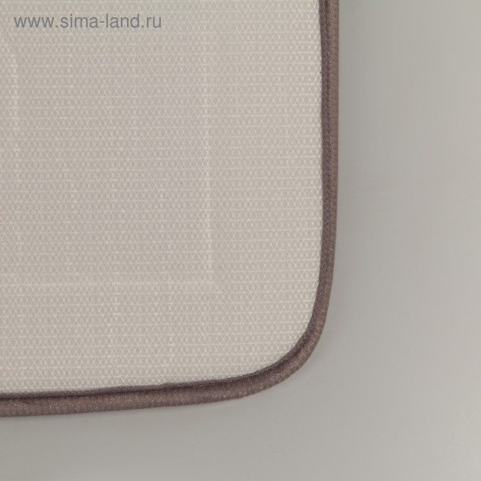 Набор ковриков для ванной и туалета Доляна, 3 шт, 36&times;43, 40&times;50, 50&times;80 см, цвет серый