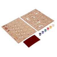 Конструктор из дерева &laquo;Квадроцикл&raquo;, 14х7,7х8,3 см, в комплекте краски, кисточка и наждачная бумага