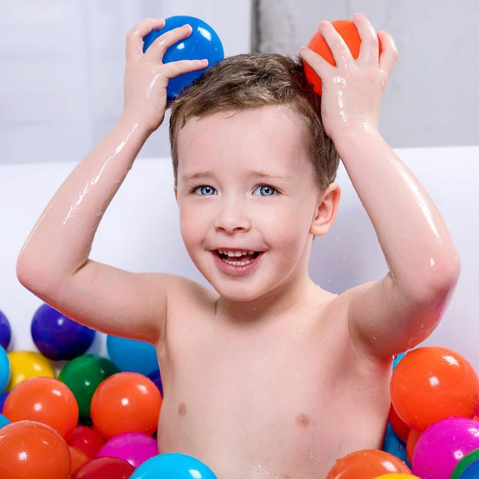 Шарики для сухого бассейна с рисунком, диаметр шара 7,5 см, набор 150 штук, разноцветные Шарики для сухого бассейна с рисунком, диаметр шара 7,5 см, набор 150 штук, разноцветные