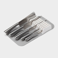 Подставка для ножей Griten, 37,5&times;20&times;5 см, цвет серый