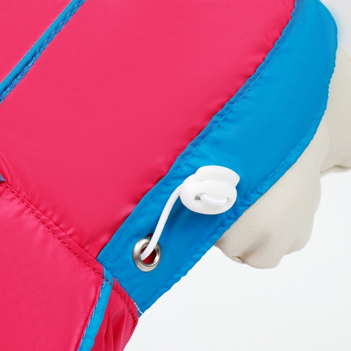 Комбинезон для собак, демисезонный с сумкой, размер L (ДС 33, Ог 45, ОШ 30 см), розовый Комбинезон для собак, демисезонный с сумкой, размер L (ДС 33, Ог 45, ОШ 30 см), розовый