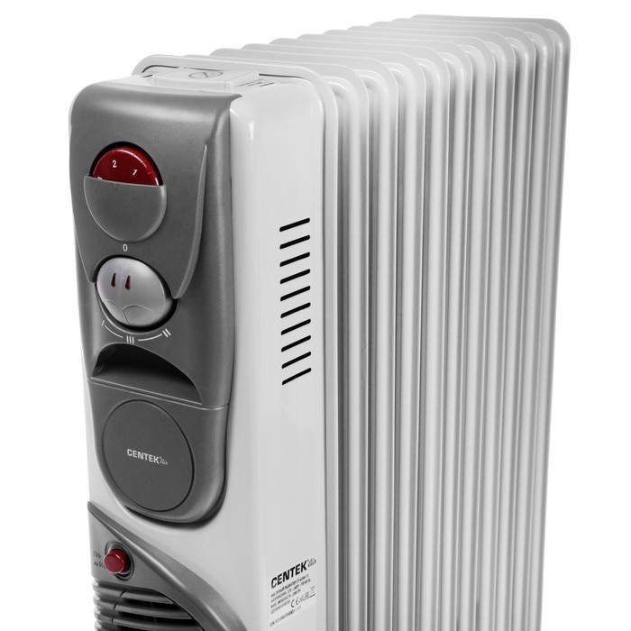 Обогреватель Centek CT-6204-11, масляный, 2900Вт, 11 секций, 25м&sup2;, ТУРБО-вентилятор, 3режима