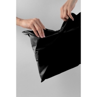 Курьерский пакет с клеевым клапаном , черный 38 х 48 + 4 см, 50 шт Курьерский пакет с клеевым клапаном , черный 38 х 48 + 4 см, 50 шт