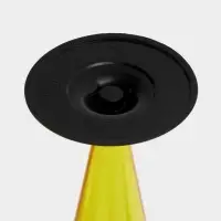 Фужер пластиковый одноразовый &laquo;Конус&raquo;, 150-180 мл, жёлтый