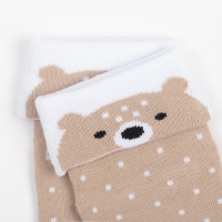 Носки детские с подворотом Крошка Я &laquo;Мишка&raquo;, размер 10-12 см