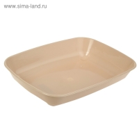 Туалет округлый без сетки 33,5 х 25 х 6 см, бежевый