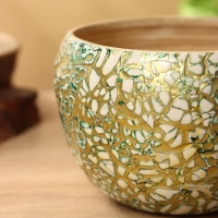 Ваза 15х15х10,5 см, бамбук