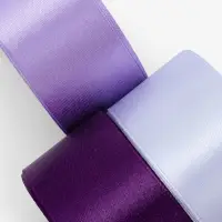 Набор лент атласных (3шт) 40мм*25&plusmn;1ярд(23м&plusmn;1м) №21/35/44 спектр фиолетовый ВБ АУ