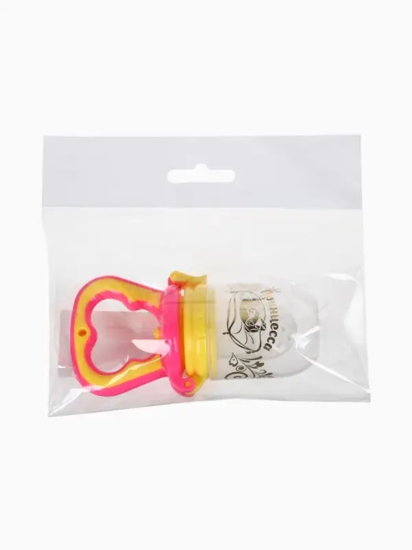 Ниблер (соска для прикорма), с силиконовой сеточкой "Принцесса", цвет розовый