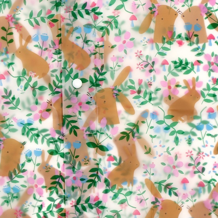 Дождевик детский &laquo;Зайчики&raquo;, рост 125-155 см