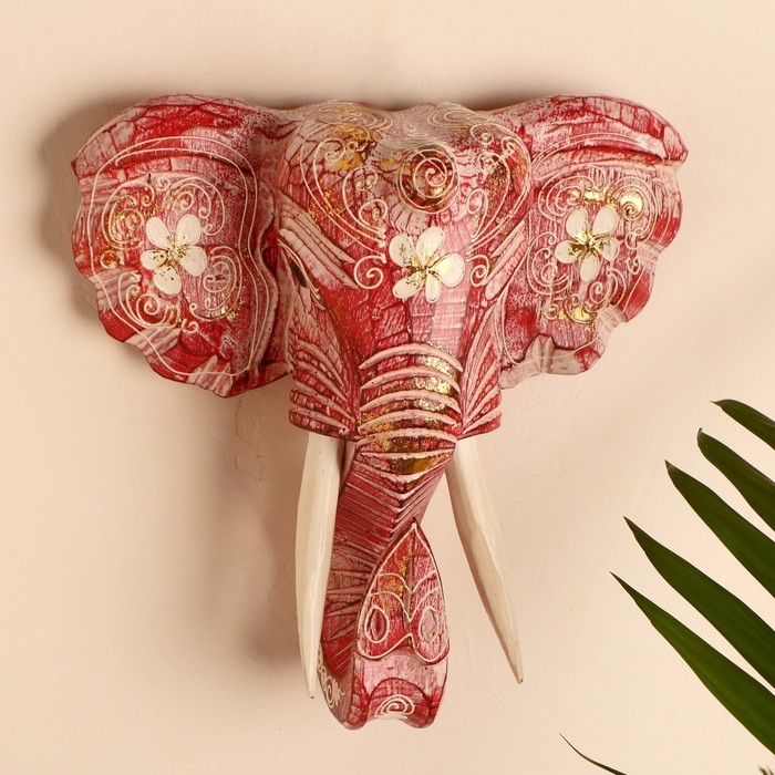 Сувенир дерево "Голова слона" 28х26х10,5 см