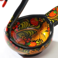 Конфетница &laquo;Лебедь&raquo;,14х11х7 см, хохлома