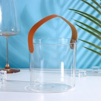 Ведёрко для льда Доляна, 1,3 л, 13×13×13 см, цвет прозрачный Ведёрко для льда Доляна, 1,3 л, 13×13×13 см, цвет прозрачный