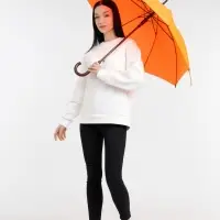 Зонт-трость Standard, оранжевый неон