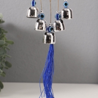 Музыка ветра металл от сглаза "Мантра ОМ" 5 колокольчиков 36 см