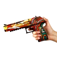 Деревянное оружие, детское сувенирное &laquo;Яркий&raquo;, автомат, пистолет, керамбит, набор 3 шт