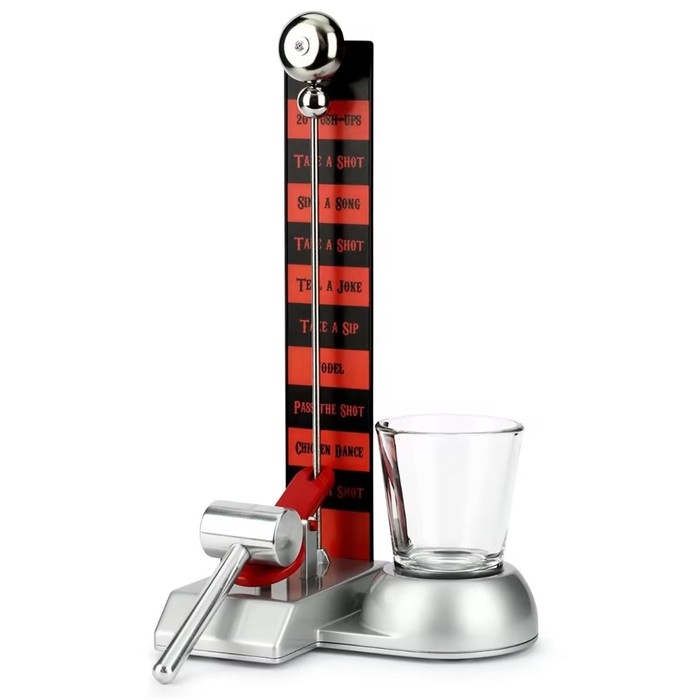 Игра "Пьяный силомер", 1 рюмка, 11.5 x 11.7 x 22 см   10615446