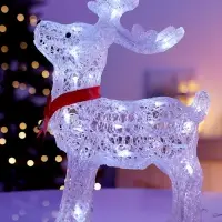 Светильник фигура светодиодная &laquo;Олень&raquo;, 40 см, 50 LED, 220V, БЕЛЫЙ