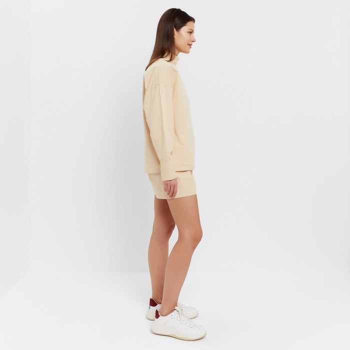 Костюм женский (блузка, шорты) MINAKU: Enjoy цвет бежевый, размер 48 Костюм женский (блузка, шорты) MINAKU: Enjoy цвет бежевый, размер 48