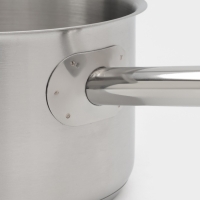 Ковш 2,8 л, d=18, h=11 см, с крышкой, толщина стенки 0,8 мм, индукция Ковш 2,8 л, d=18, h=11 см, с крышкой, толщина стенки 0,8 мм, индукция