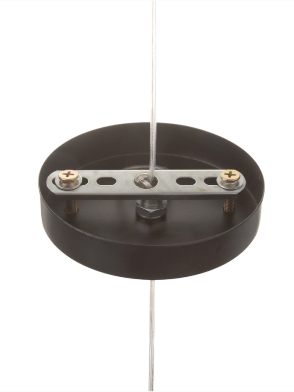 Светильник &laquo;Луна&raquo; 1х40Вт Е27 черный 14,5х14,5х27+100см