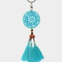 Брелок "Ловец снов" 19 см, цв. бирюзовый